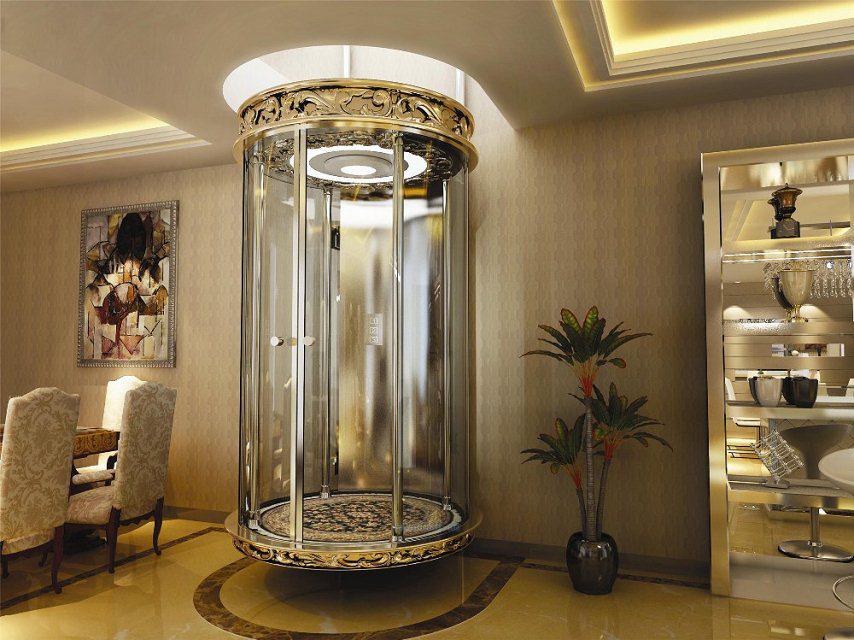 圆形别墅电梯(圆形别墅电梯图片)